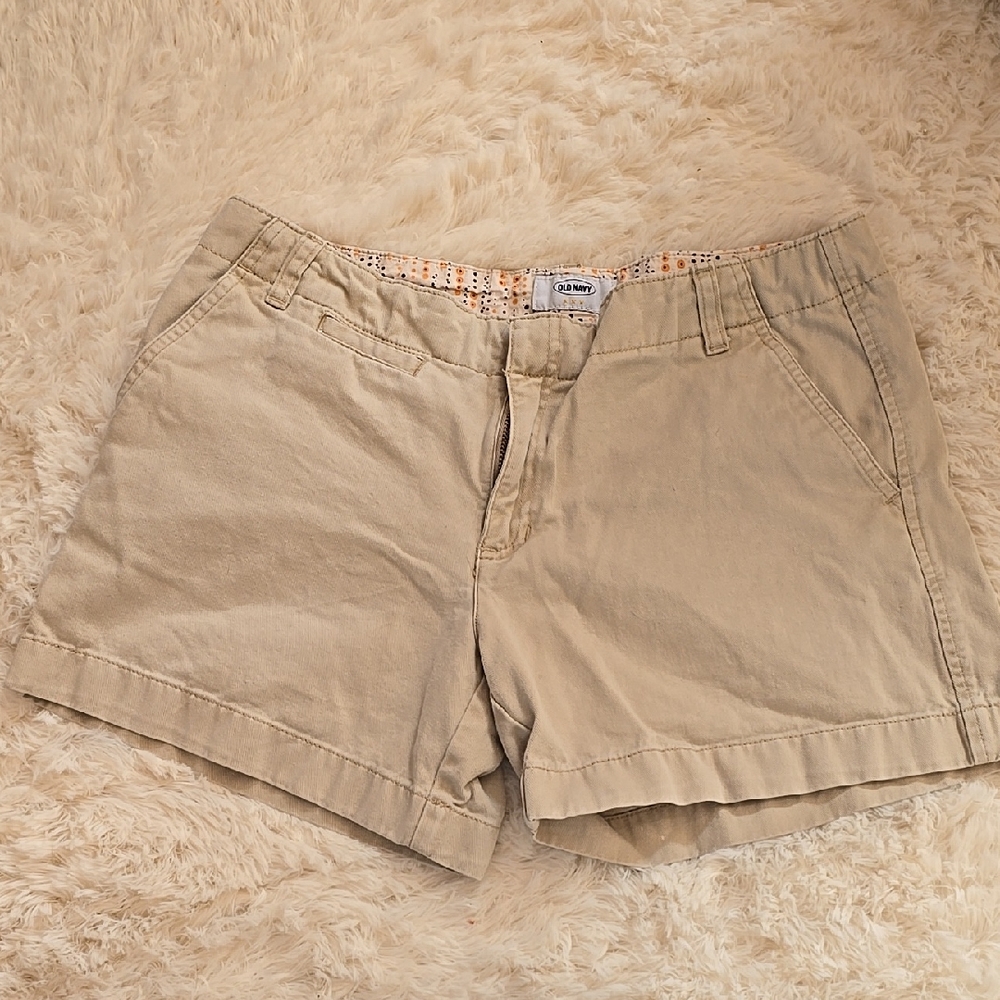 100% Cotton Beige/Tan Women's Casual Shorts